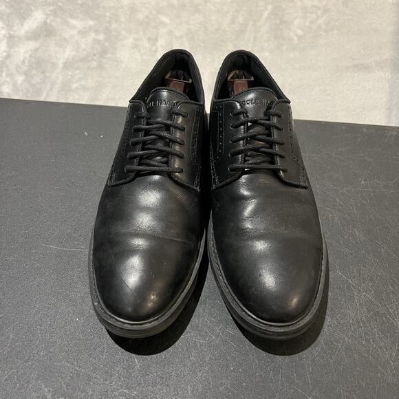 Cole Haan Go To Plain Toe Oxfords Mens 10 M Black Leather Lace Up Casual Dress main image 8